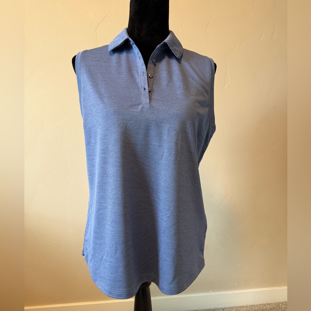 Walter Hagen Sleeveless Blue Polo Blouse